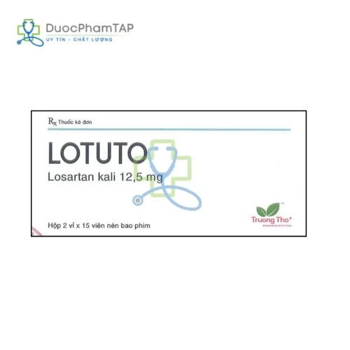Lotuto - Losartan kali 12,5mg Trường Thọ Pharma