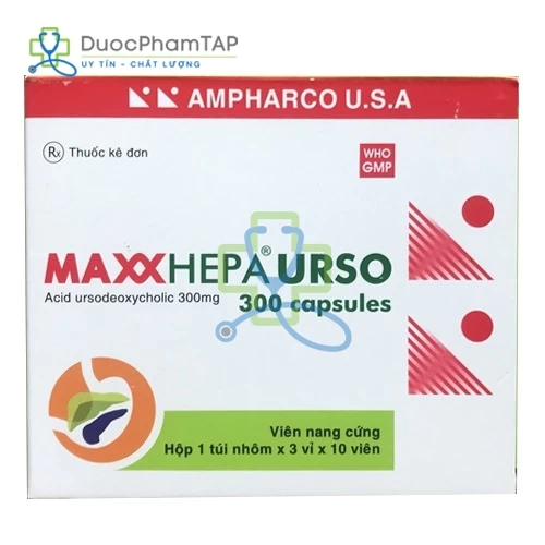 Maxxhepa urso - Ursodeoxycholic acid 300mg Ampharco USA