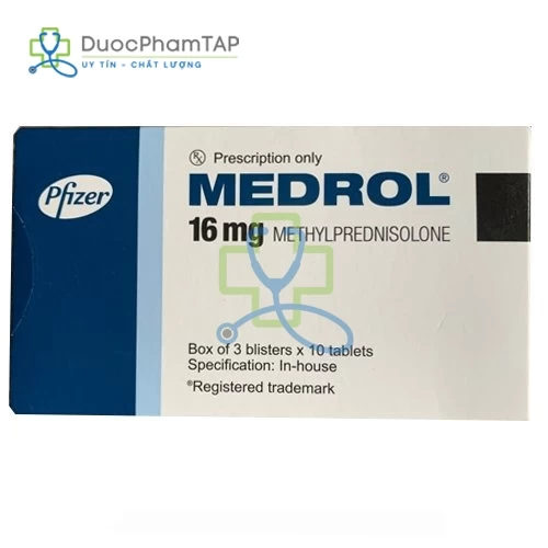 Medrol - Methylprednisolone 16mg Pfizer