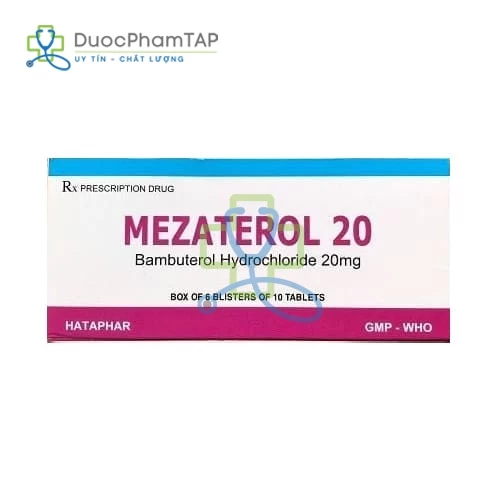 Mezaterol 20 - Bambuterol 20mg Hataphar