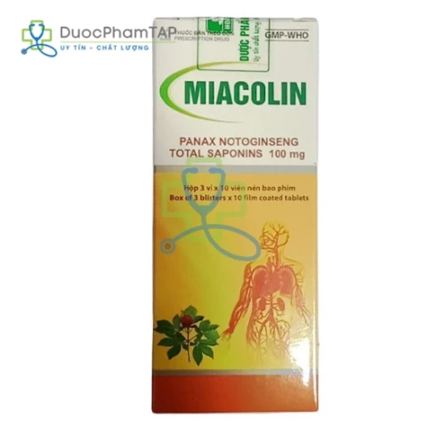 Miacolin 100 - Saponin 100mg Hoa Linh
