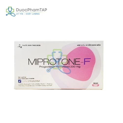 Miprotone-F - Progesteron micronized 200mg Davipharm