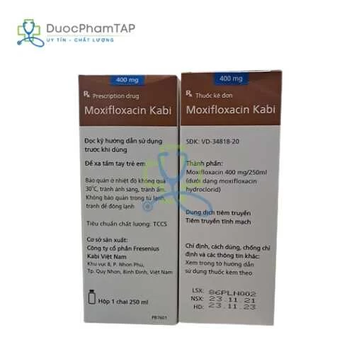 Moxifloxacin Kabi 400mg/250ml