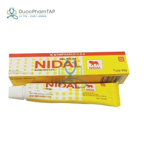 Nidal Gel 30g - Ketoprofen 2.5% Ampharco