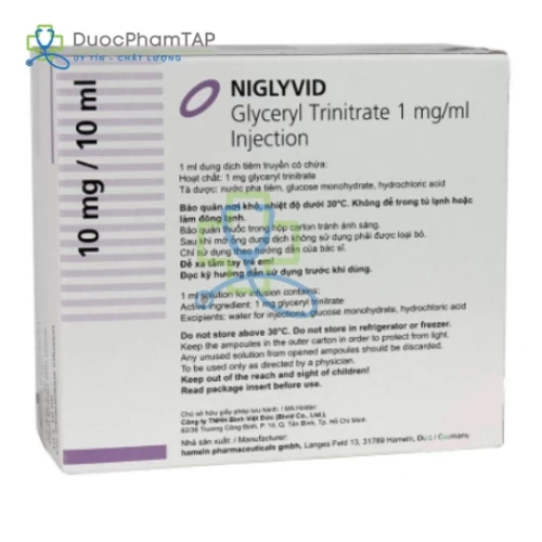 Niglyvid - Glyceryl trinitrat 10mg Siegfried