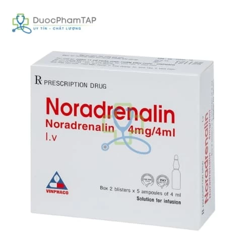 Noradrenalin 4mg/4ml Vinphaco