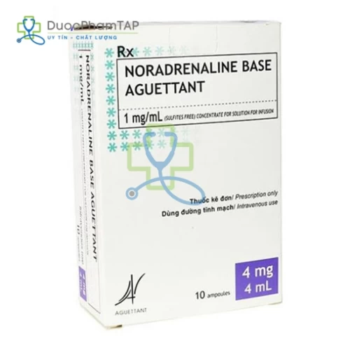 Noradrenaline Base Aguettant 1mg/ml