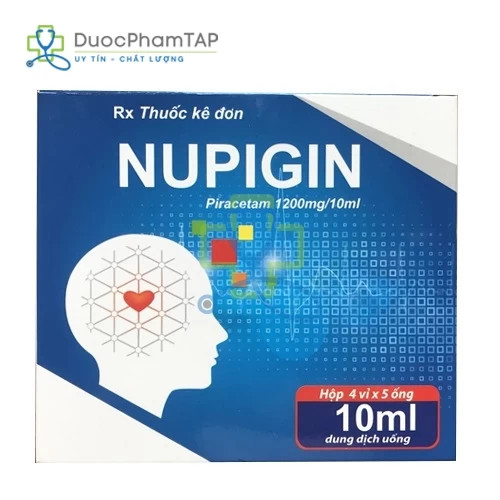 Nupigin 20 ống - Piracetam 1200mg/10ml CPC1HN