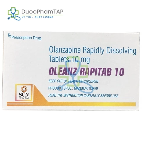 Oleanzrapitab 10 - Olanzapine 10mg Sun Pharmaceutical