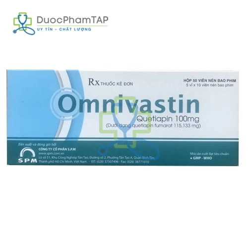 Omnivastin - Quetiapin 100mg SPM