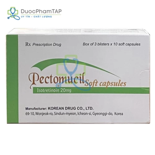 Pectomucil Soft Capsule - Isotretinoin 20mg Korean Drug