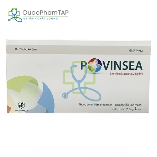 Povinsea 2,5g/5ml - L-ornithin L-aspartat Pharbaco