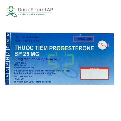 Progesterone injection BP 25mg Panpharma GmbH