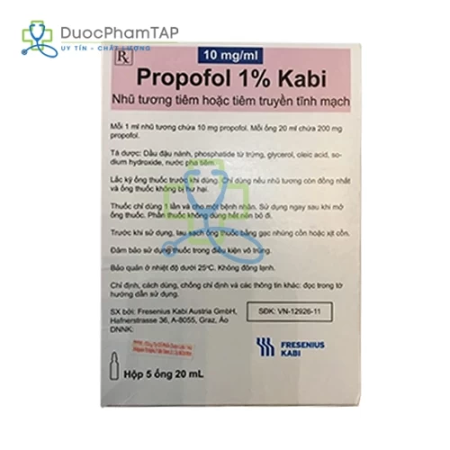 Propofol 1% - Propofol 200mg Fresenius Kabi