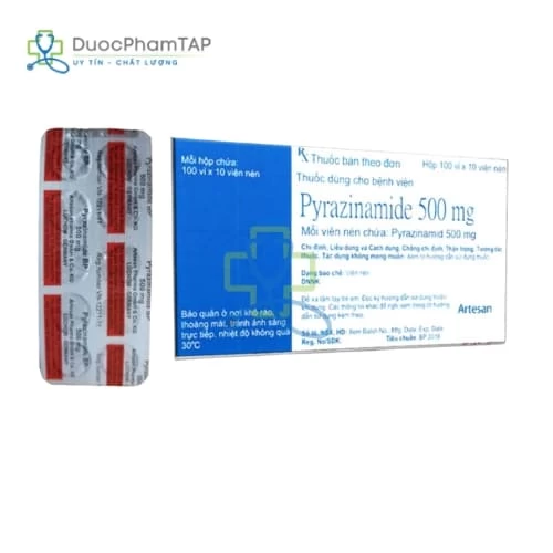Pyrazinamide BP 500mg Artesan Pharma