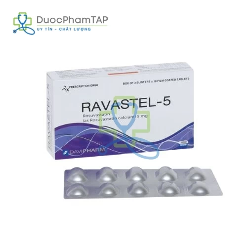 Ravastel-5 - Rosuvastatin 5mg Davipharm