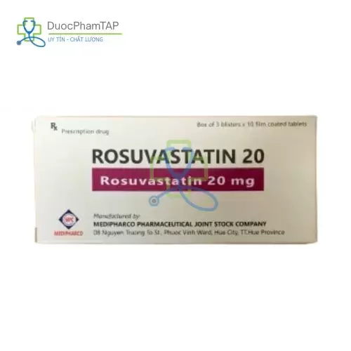Rosuvastatin 20mg Medipharco