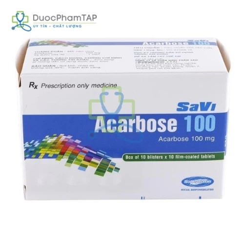 Savi Acarbose 100 - Acarbose 100mg Savipharm