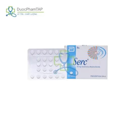 Serc 8mg - Betahistine dihydrochloride Mylan Laboratories