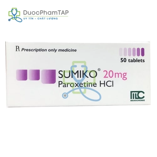 Sumiko 20mg - Paroxetin hydroclorid Medochemie