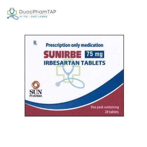 Sunirbe 75 mg Tablets - Irbesartan Laboratorios Liconsa