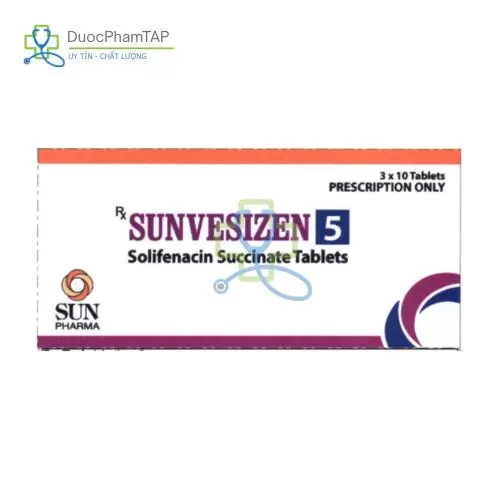 Sunvesizen Tablets 5 mg - Solifenacin succinate Sun Pharma