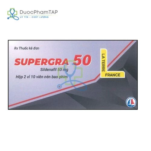 Supergra 50 - Sildenafil La Terre France