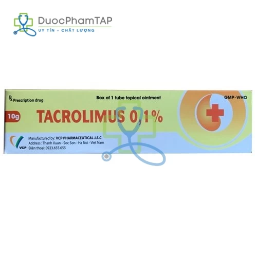Tacrolimus 0,1% - Tacrolimus 1mg/g VCP