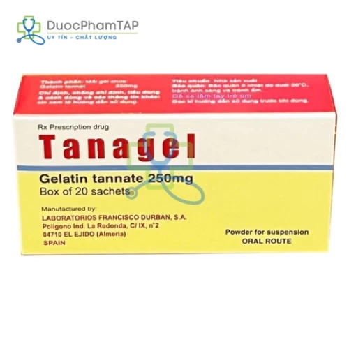 Tanagel - Gelatin tannat 250mg Laboratorios