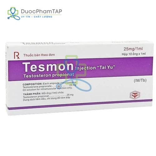 Tesmon Injection "Tai Yu" - Testosterone propionate 25mg Tai Yu Chemical & Pharmaceutical