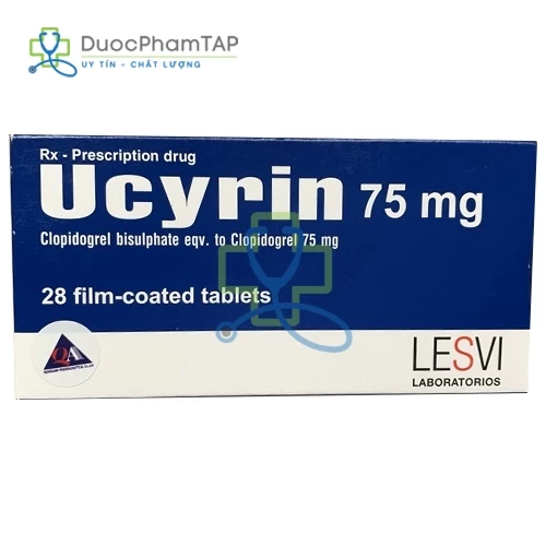 Ucyrin 75 - Clopidogrel 75mg Lesvi