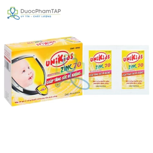 Unikids Zinc 70 - Kẽm gluconate DHG