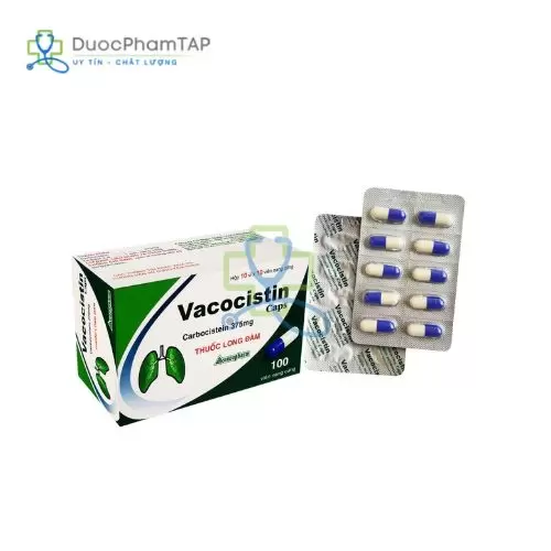 Vacocistin caps - Carbocistein 375mg Vacopharm