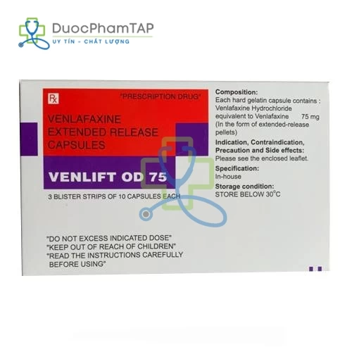 Venlift OD 75 - Venlafaxine Torrent