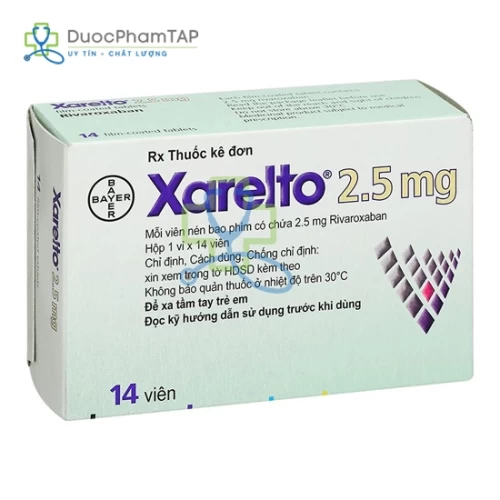 Xarelto 2,5mg - Rivaroxaban Bayer Pharma