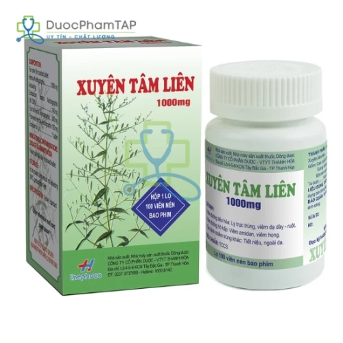 Xuyên tâm liên 1000mg Thephaco