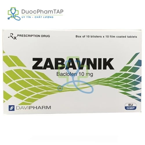 Zabavnik - Baclofen 10mg Davipharm