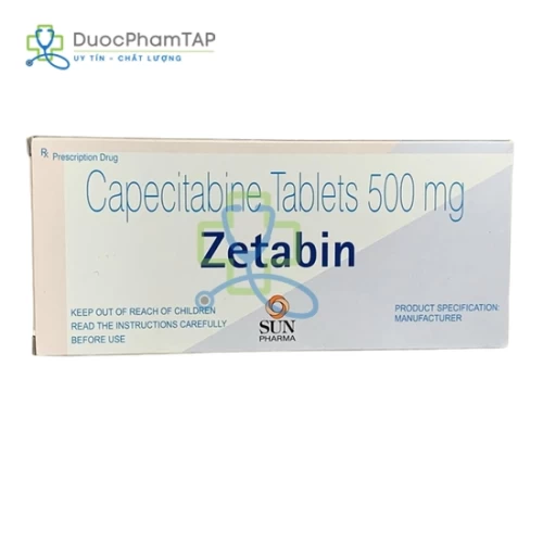 Zetabin - Capecitabin 500mg Sun Pharmaceutical
