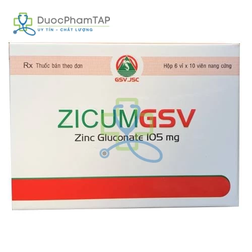 Zicumgsv - Kẽm gluconat 105mg DHT