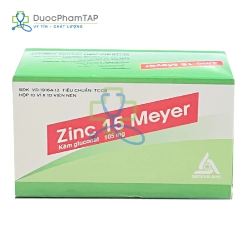 Zinc 15 meyer - Kẽm gluconat Meyer-BPC