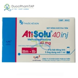 Atisolu 40 inj - Methylprednisolon 40mg An Thiên