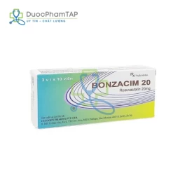 Bonzacim 20 - Rosuvastatin 20mg Celogen Pharma