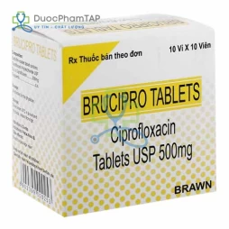 Brucipro Tablets - Ciprofloxacin 500mg Brawn Laboratories