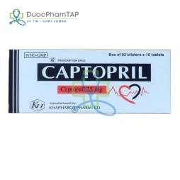 Captopril 25mg Khapharco
