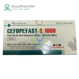 Cefopefast-S 1000mg - Cefoperazon + Sulbactam Tenamyd