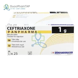 Ceftriaxone Panpharma 1g