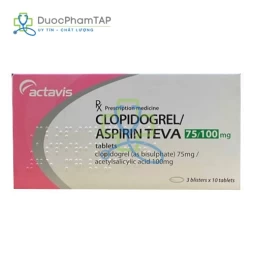 Clopidogrel/Aspirin Teva 75/100mg Actavis