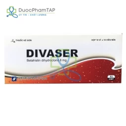 Divaser - Betahistin dihydroclorid 8mg Davipharm