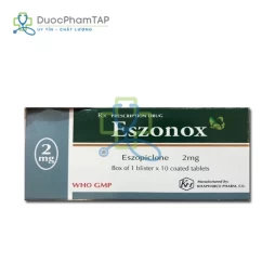 Eszonox 2 - Eszopiclone 2mg Khapharco (10 hộp)