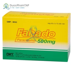Fahado - Paracetamol 500mg Hataphar (viên tròn)